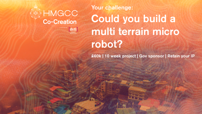 HMGCC Co-Creation:  Multi-terrain micro robotic systems